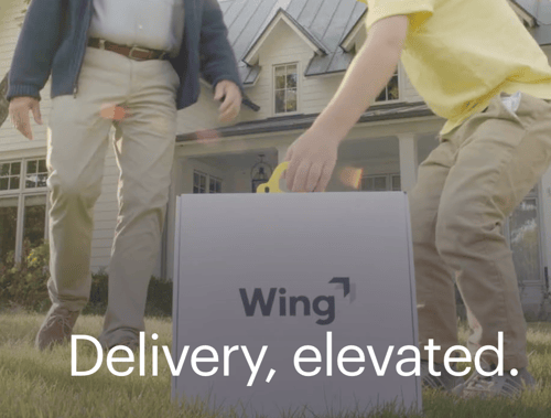 Wing Drone delivery