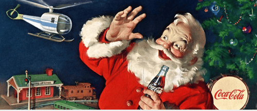 Coca Cola Holiday branding timeline